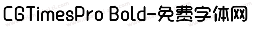 CGTimesPro Bold字体转换